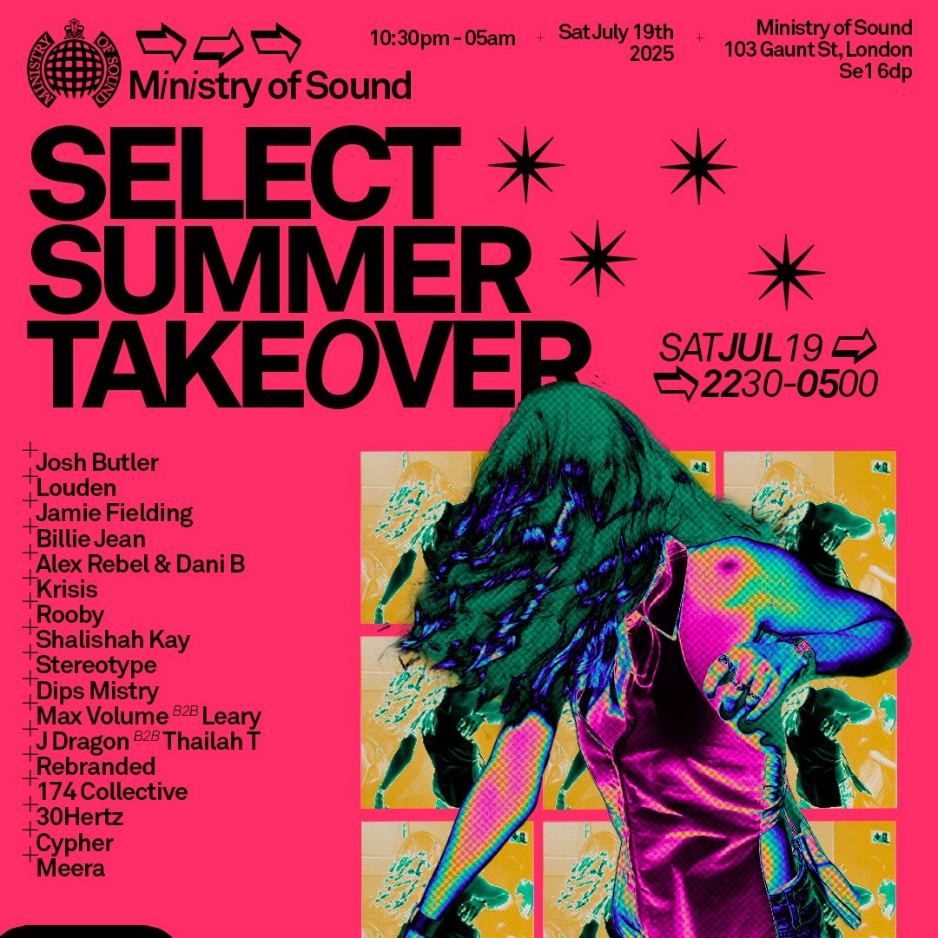 Select Radio Presents: The Summer Takeover Full Line-Up Announced!